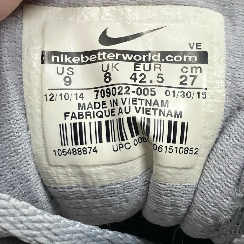 Nike Sneakers Mens 9 Gray Flex 2015‎ Running Athletic Lightweight Gym 709022-005
